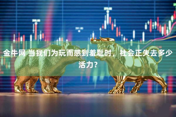 金牛网 当我们为玩而感到羞耻时，社会正失去多少活力？